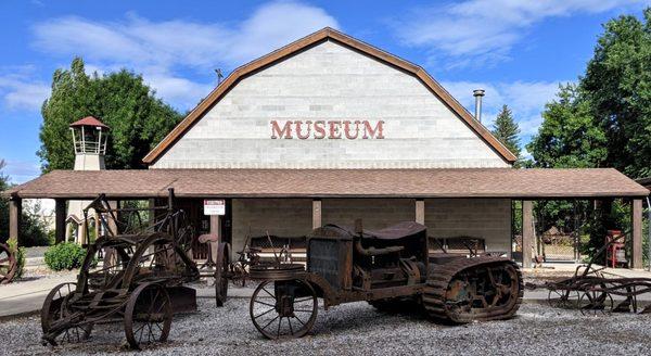 Entrance of the Lincoln County Museum in rural Davenport, WA