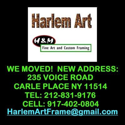 WE MOVED TO LONG ISLAND. 
 SEE YOU AT OUR NEW LOCATION 
 235 VOICE ROAD, CARLE PLACE, NY 11514
 TEL: 917-402-0804