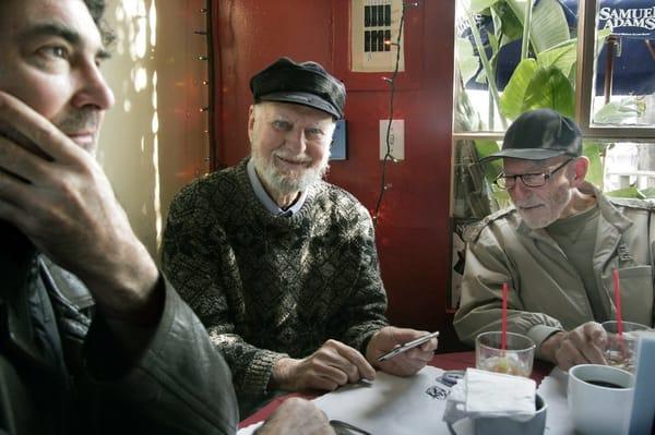 Saturday morning conference meeting, Ferlinghetti and Bauersfeld