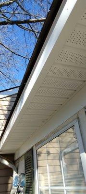 New fascia board and soffit vents