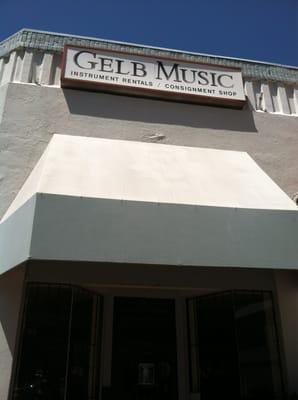 The storefront during the day. Keep in mind this shop is separate from the main music store.