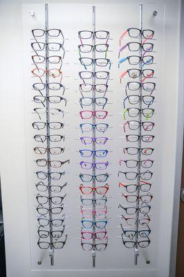 The Advanced Center for Eyecare Optical Department features a large selection of frames.