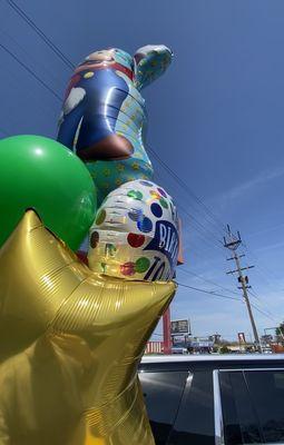 Mario birthday  balloons  wahoooo