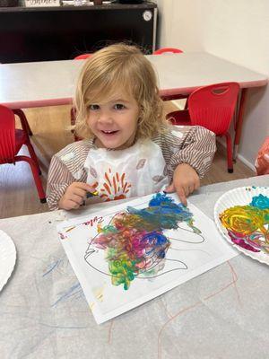 Finger Painting
 Christian Preschool