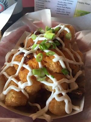 Loaded tots!  Yum!