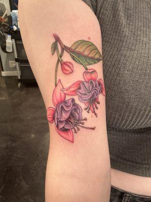 colored fuchsia tattoo