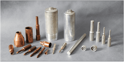 Metal parts made through cold forging