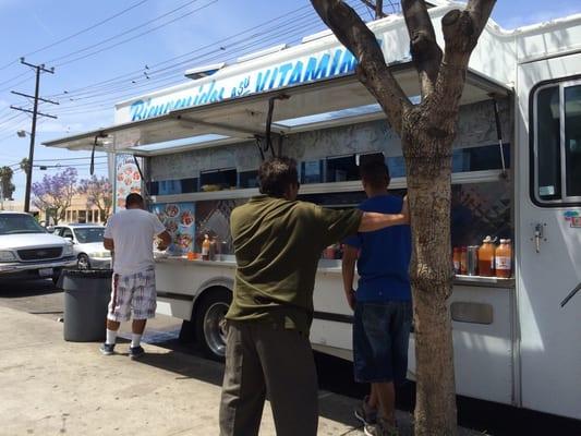 Decent Mariscos.  They have all the typical stuff mixtas, cocteles, oysters, sodas, jaritos.