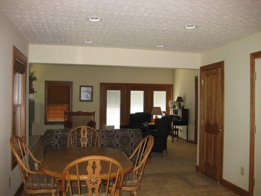 Ranch addition, great room area