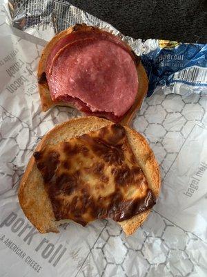 Supposed to be pork roll & cheese