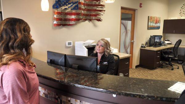 Warm and friendly reception team at Milwaukee dentist Cigno Family Dental