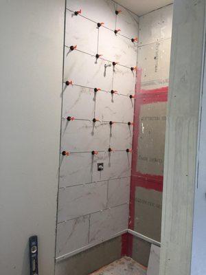 New bathroom means newly tiled shower! Rancho Cucamonga, CA