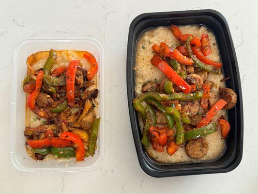 Meal Prep: Small, 16 oz (left) / Large, 28 oz (right)