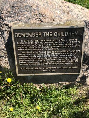 The children's memorial for the Oklahoma City bombing.