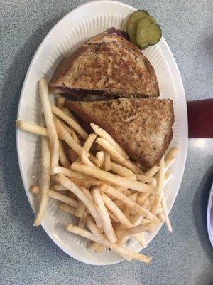 Ruben with fries!