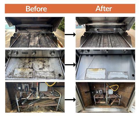 Before & After: GrillShine - Residential Grill Cleaning Services