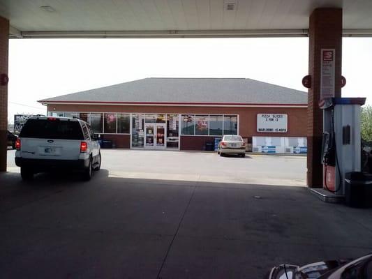 Speedway Station on Rockville Road west of Raceway Road.