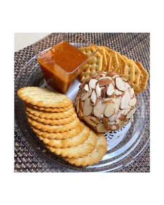 Classic Cheese Ball with our Homemade Sweet and Spicy Jelly