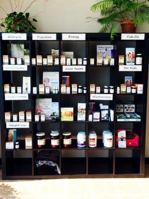 Nutrition consultations and recommendations are available. All of our vitamins and supplements are completely natural and whole foods based.