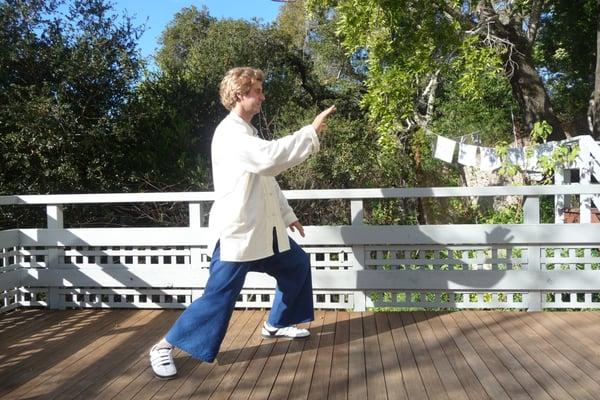 brush knee Tai chi posture