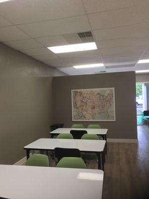 Inside the center/Dry & Erase Tables