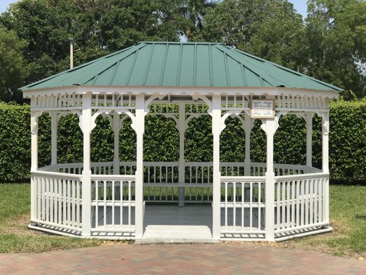 Come sit in our Gazebo.