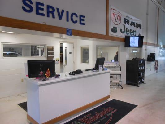 Service customer counter