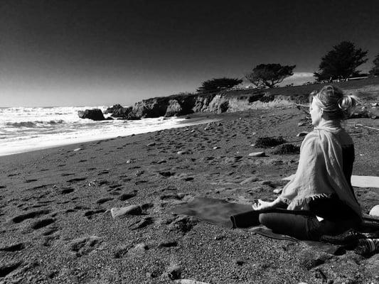 Yoga and Meditation at the famous Moonstone Beach. Be ONE with nature.