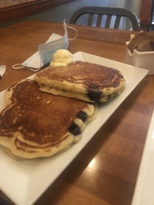 Blueberry pancakes, fluffy perfection!