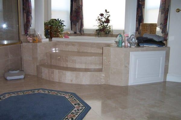 This an example of some marble that we cleaned and sealed.