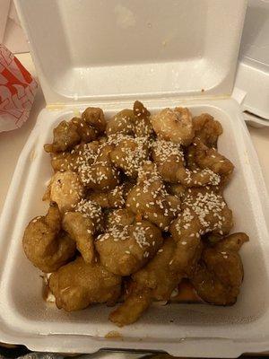 Sesame, chicken & shrimp