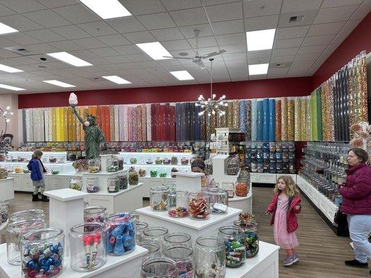 The massive wall of candy!