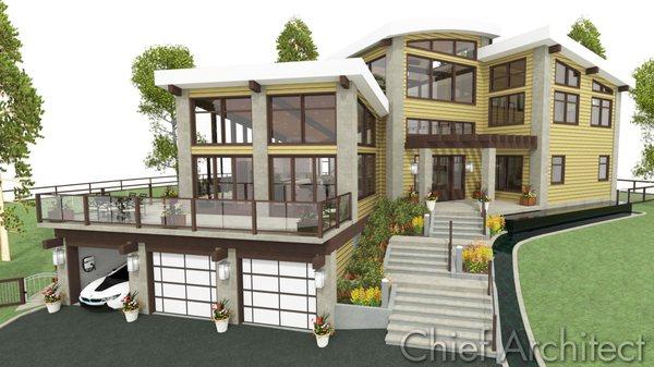 Residential Plan Designed with Chief Architect X14