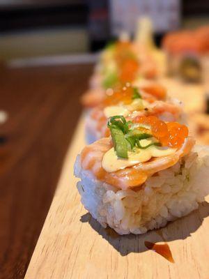 Salmon box sushi