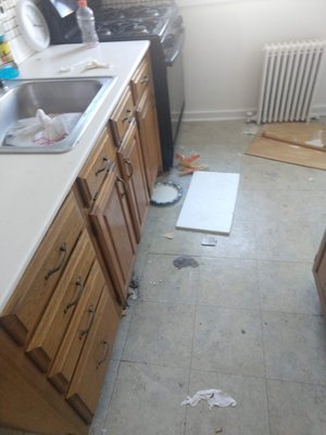 Kitchen Cleanup Before