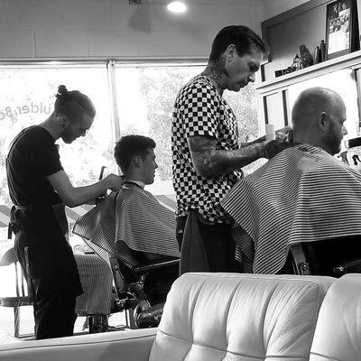 Barbers Fitz  and Adam.