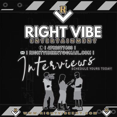 Need a interview? Want to the people to know about you!! Book a interview today l!! Let's capture your moment!! The Vibe Way!!