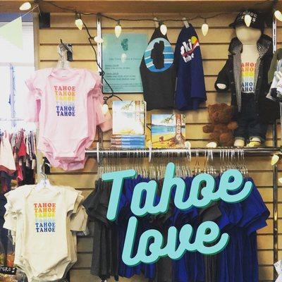 Tahoe onesies & T's, made responsibly by Native to This Place Brand