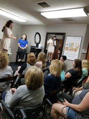 Don't miss one of our monthly events to educate you on the latest in skincare and makeup application.