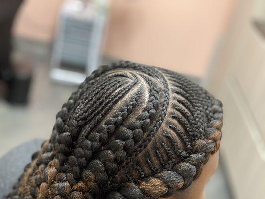 Tribal feed in braids