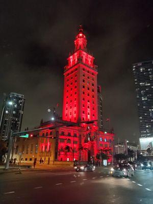 Freedom Tower all lit up!