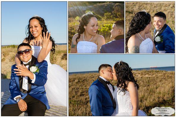 Elopement at our indoor wedding venue with some beach photos afterward!