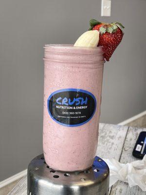 Strawberry Banana Protein Shake 24g of Protein