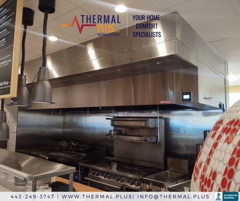 Piccoli Piatti Pizzeria - HVAC work - Hood installation