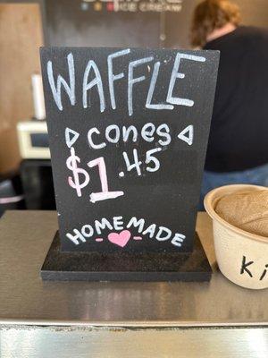 Waffle Cones!