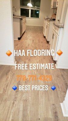 Beautiful floors. Upgrade your home. New waterproof Material !!!