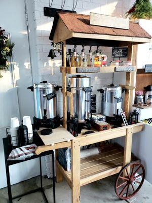 Mobile self serve coffee station