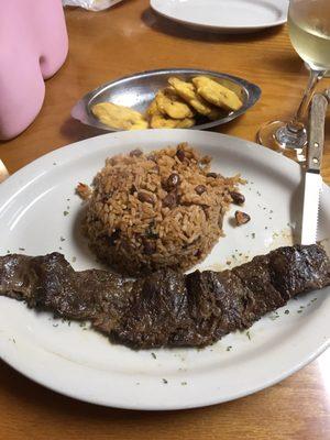 Skirt steak plate $14.95, not worth it