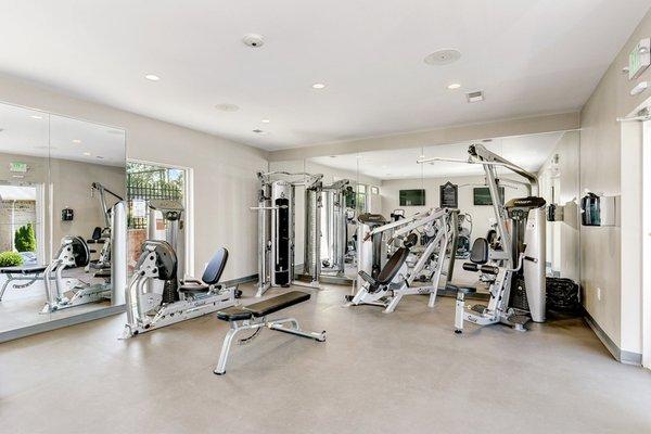 24-hour fitness center available to residents with resistance and cardio equipment.