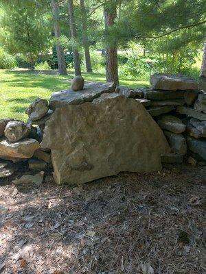 Flagstone and other rock we had to install